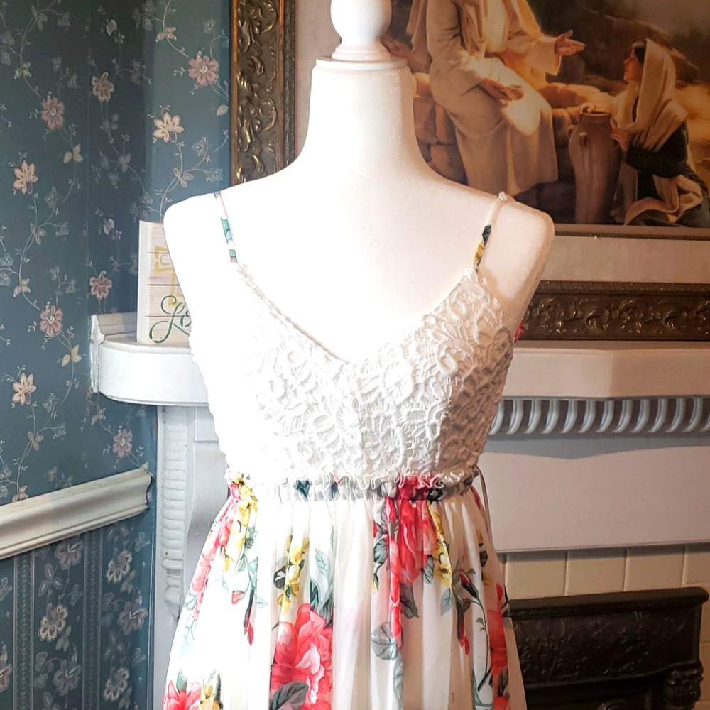 Beautiful long flowing floral dress